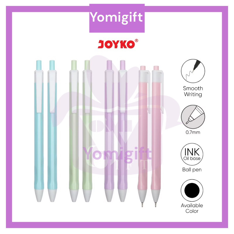

[Ecer] Ball Pen Pulpen Pena Joyko BP-342 Vokus 0.7 mm