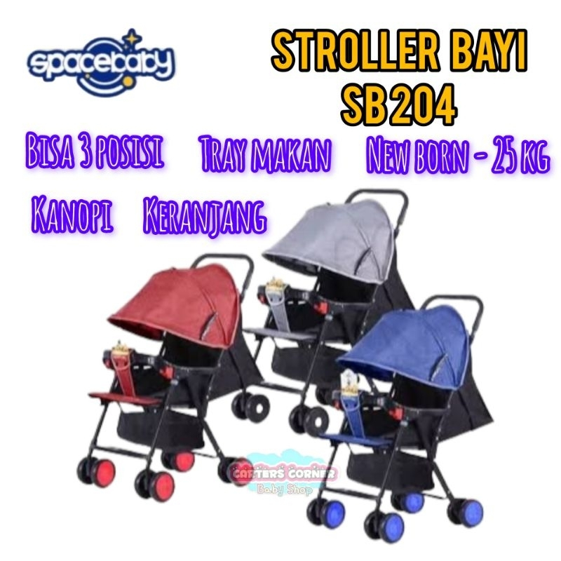 TERLARIS Stroller Space Bayi Stroler Bayi Baru Lahir Stroller Space Baby SB