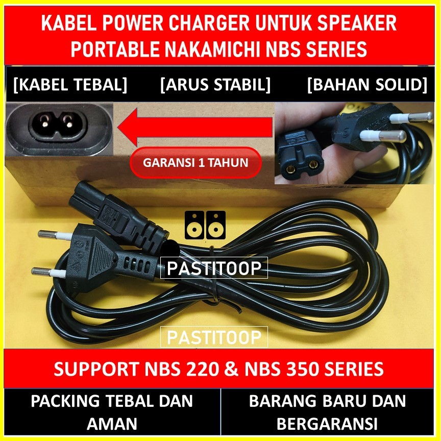 Kabel charger casan speaker nakamichi NBS 220 NBS 350 terbaru