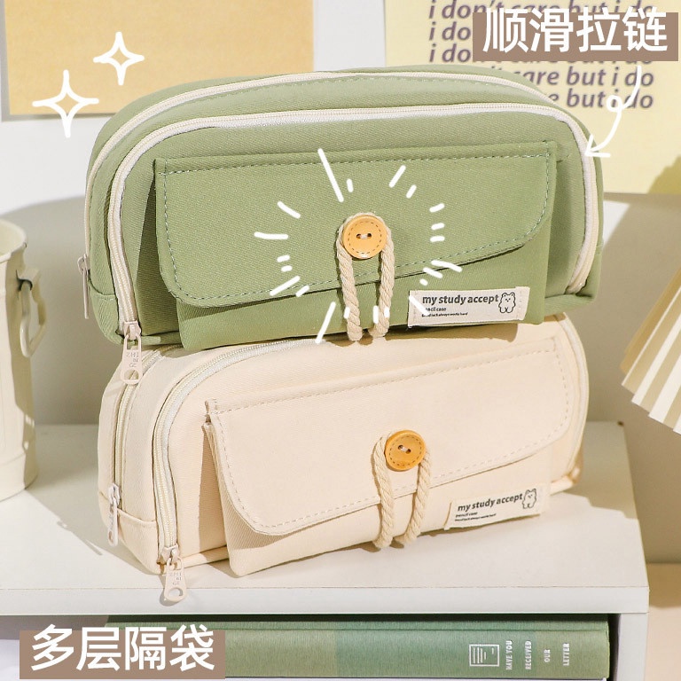 

KODE J7P9 Large Capacity Kawaii Pensil Kapasitas Besar Pensil Tas Kantong Dudukan Kotak untuk Anak Perempuan Kantor Siswa Alat Tulis Organizer Perlengkapan Sekolah