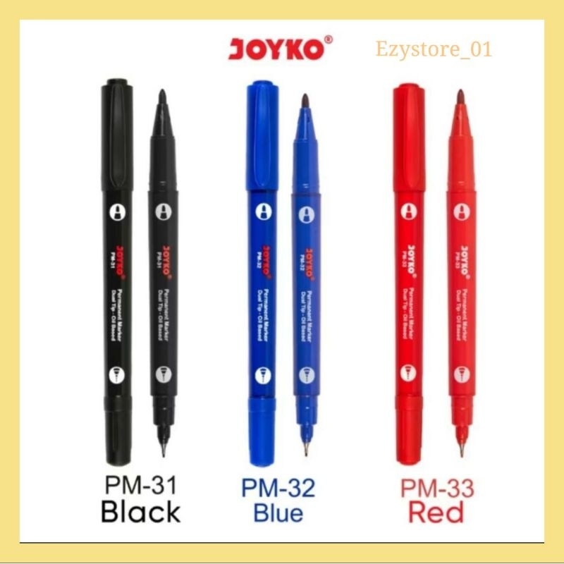 

SPIDOL JOYKO DUAL TIP PERMANEN PERMANENT Marker Dual Tip / Dua Sisi