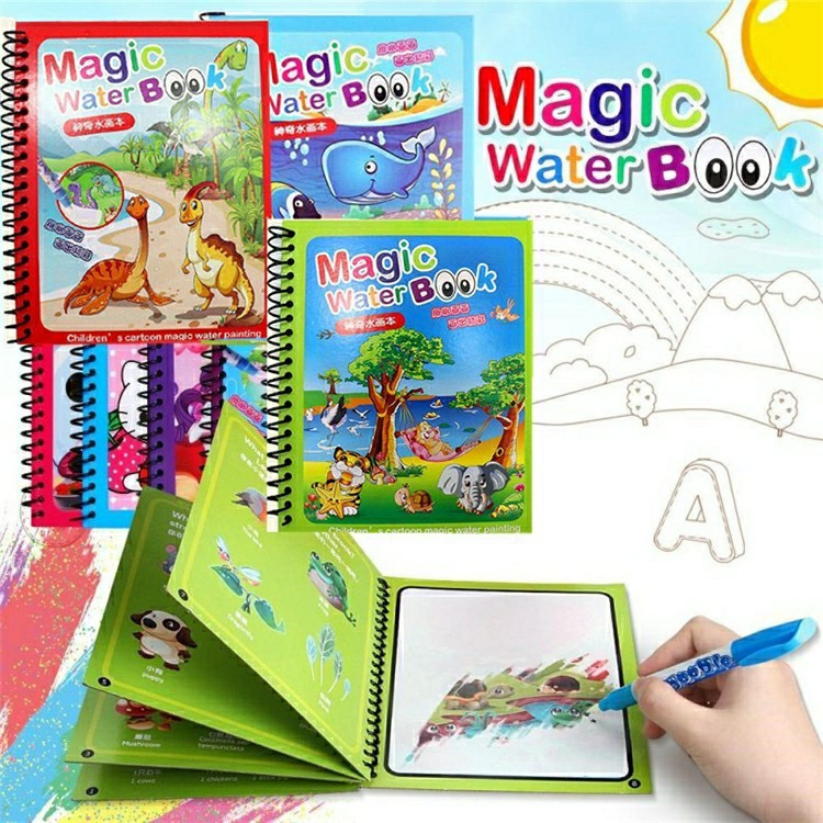

Magic Water Book Drawing Buku Ajaib Buku Mewarnai Anak Buku Gambar Menggambar Coloring Books Reusable Pena Air