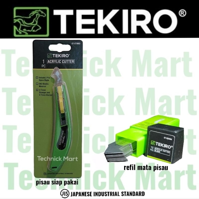 

TEKIRO pisau potong dan refil isi mata pisau potong acrylic / akrilik