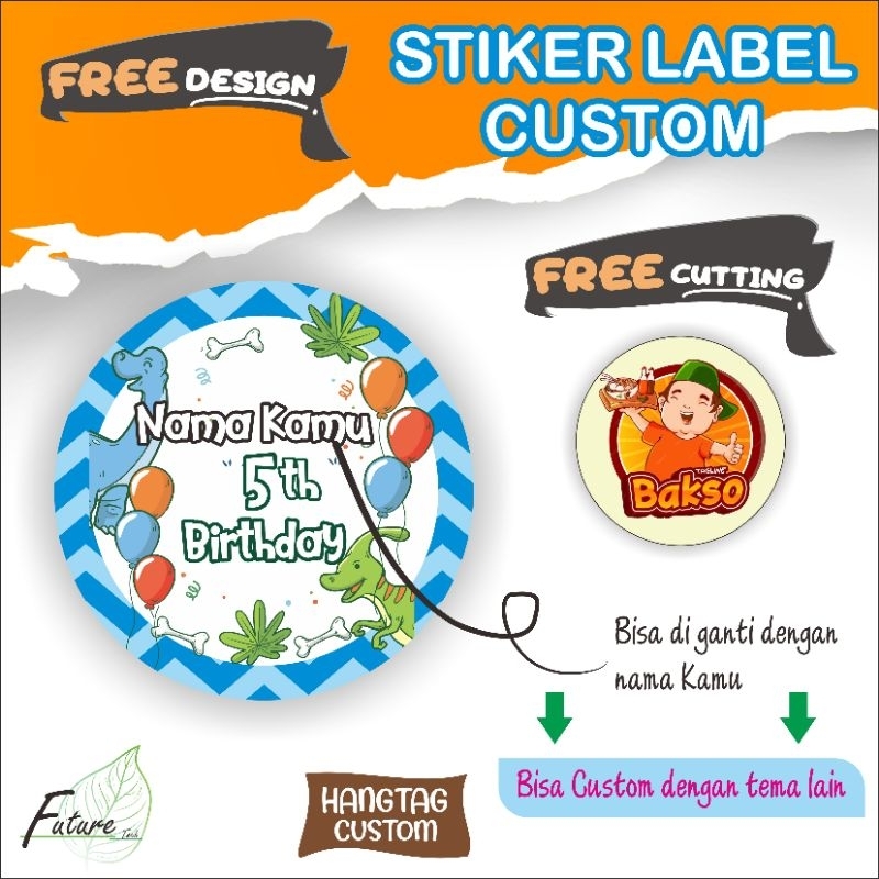 

Stiker label | Stiker Custom | stiker vynil glossy / doff | stiker A3