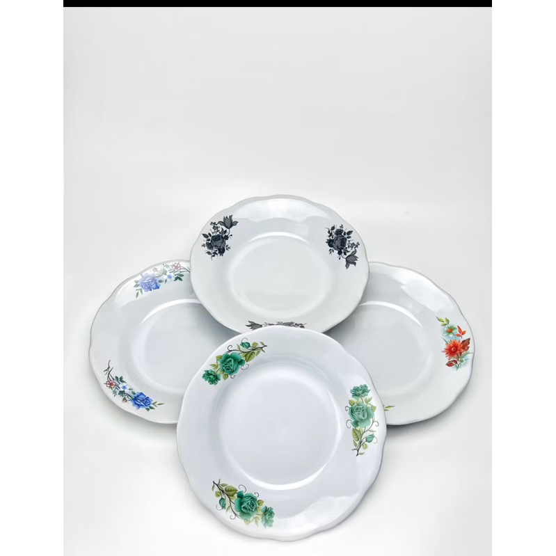 1 lusin (12pcs) PIRING BELING MOTIF BUNGA/ PIRING BELING MURAH