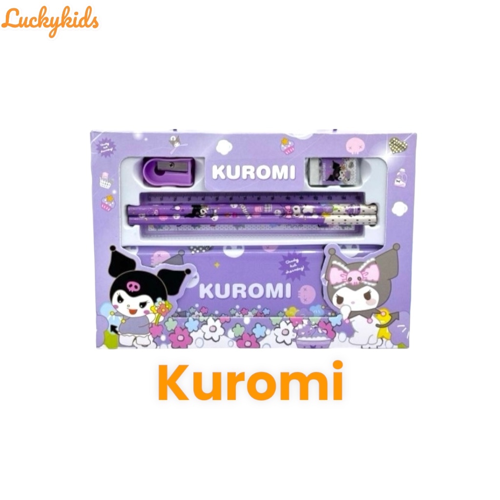 

Ay00! Alat Tulis Anak STATIONARY SET Karakter Lucu Kuromi Melody Cinnamoroll