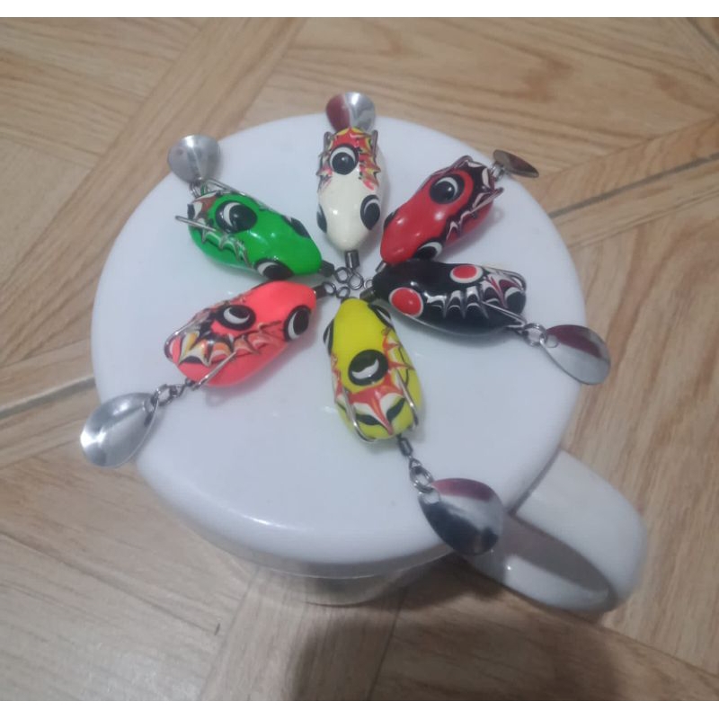 soft frog handmade / umpan kodok palsu / umpan casting 2,8 cm