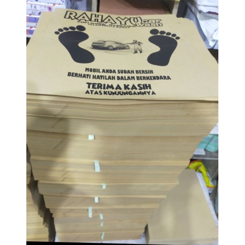 Cetak Alas Kaki Cuci Mobil