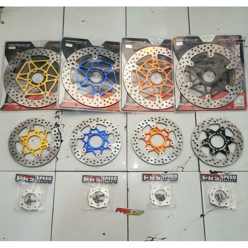 disc piringan satria 2tak hiu lumba plus adaptor ukuran 300mm 300 depan belakang disc yamaha tanpa b