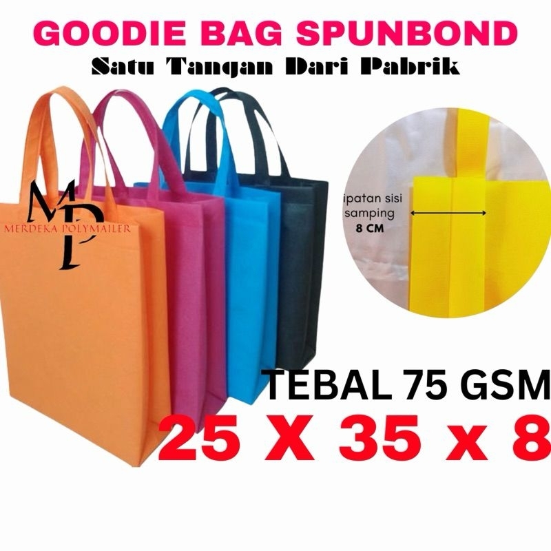 

godie bag uk 25 x 35 x 8 cm tas souvenir ultah dll