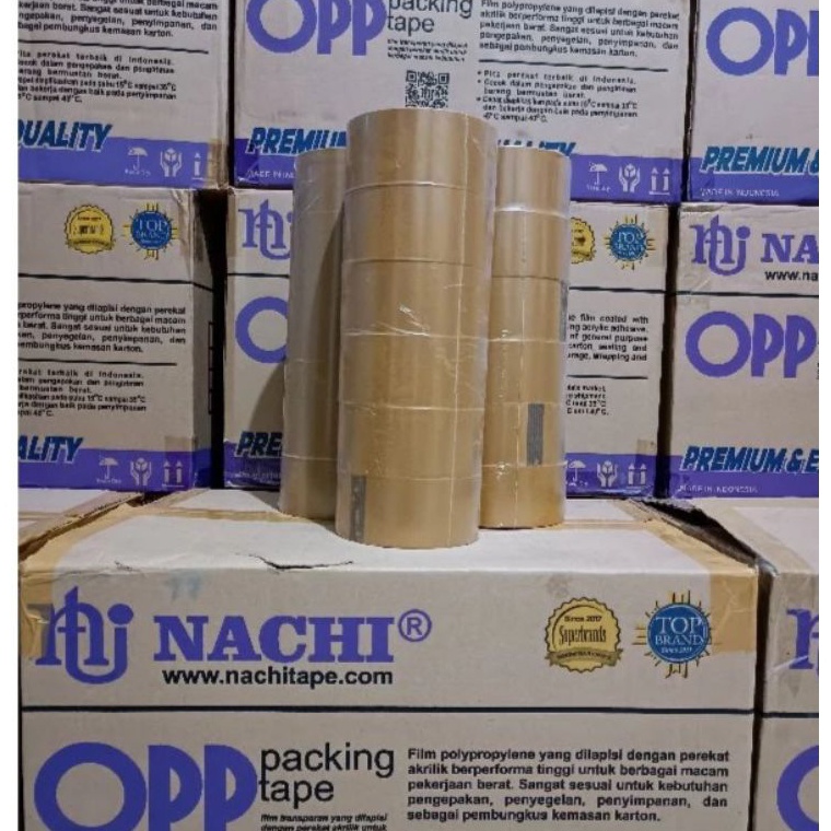 

KODE L7M6 6 pcs Lakban Nachi OPP 48mm x 1 yard