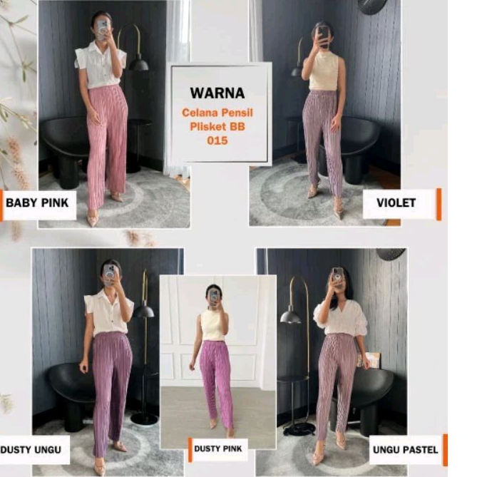 kulot plisket premium dan rok plisket