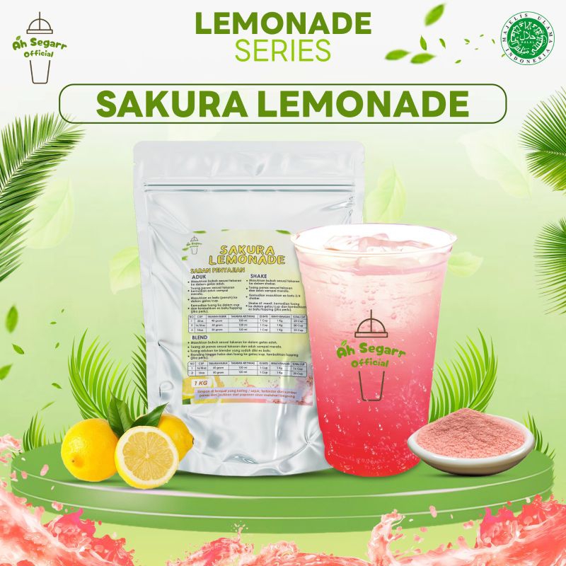 

[Bisa Cod] Sakura Lemonade// Bubuk Minuman Premium Instant 1Kg