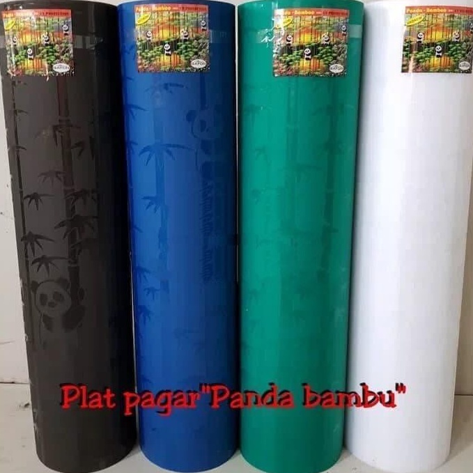 Harga Spesial Penutup Pagar Motif PANDA  Fiber pagar motif PANDA Tebal