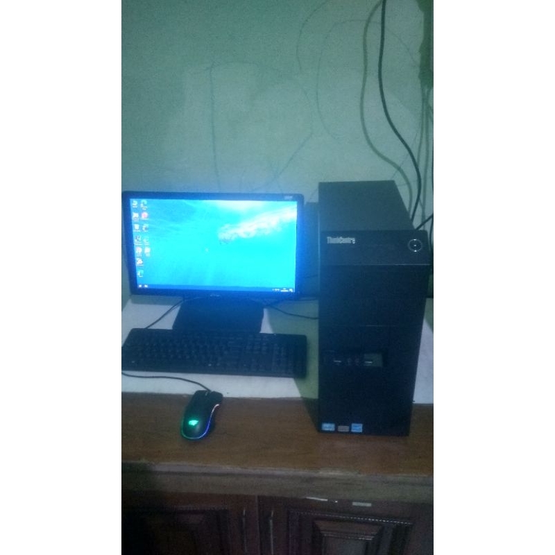 Komputer 1 Set Core i3 Ram 8gb Monitor 19 inci.