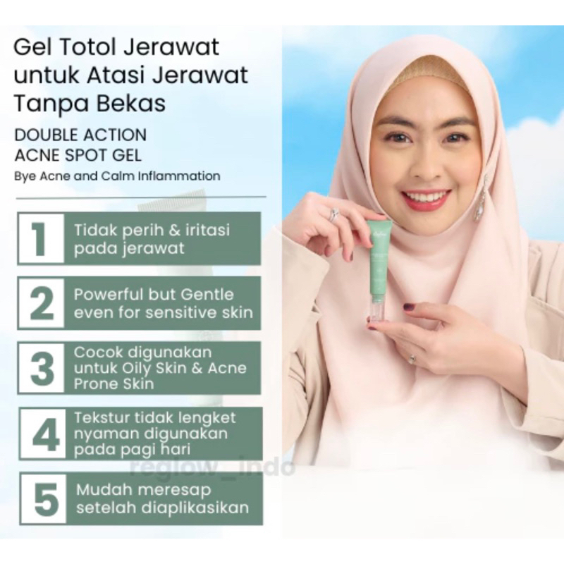 Reglow double action acne spot gel reglow skincare