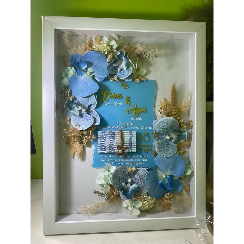 bingkai mahar 3D 30x40 cm