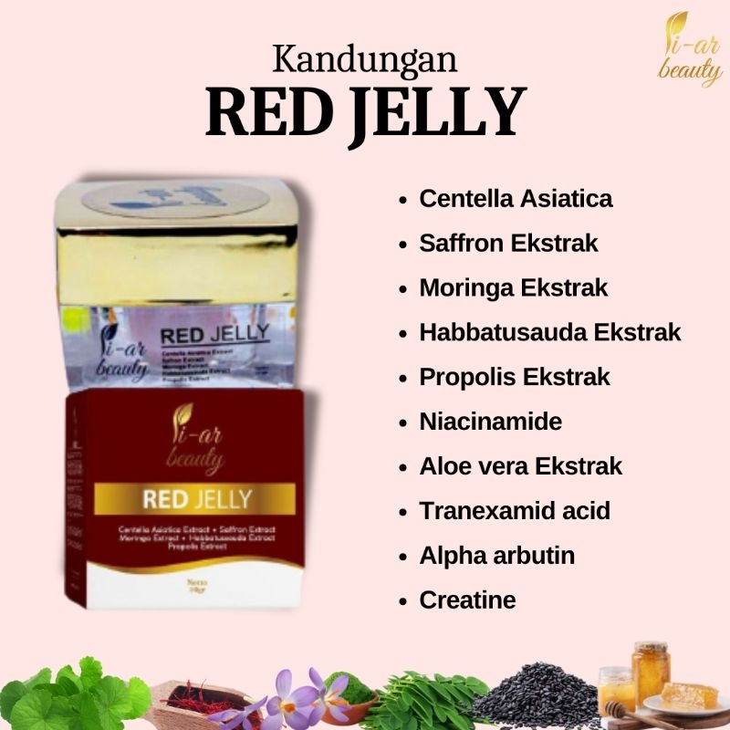 Pi-ar beauty red jelly FOR GLOWING WAJAH AMPUH MUKA KUSAM BRUNTUSAN FLEK HITAM