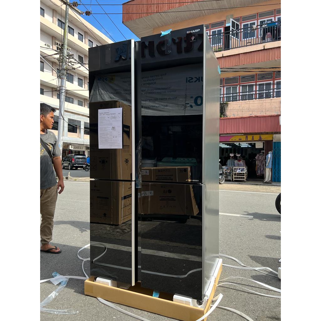 SHARP KULKAS 4 PINTU SJ-IF91PG-GB QUEEN SERIES MADE IN THAILAND