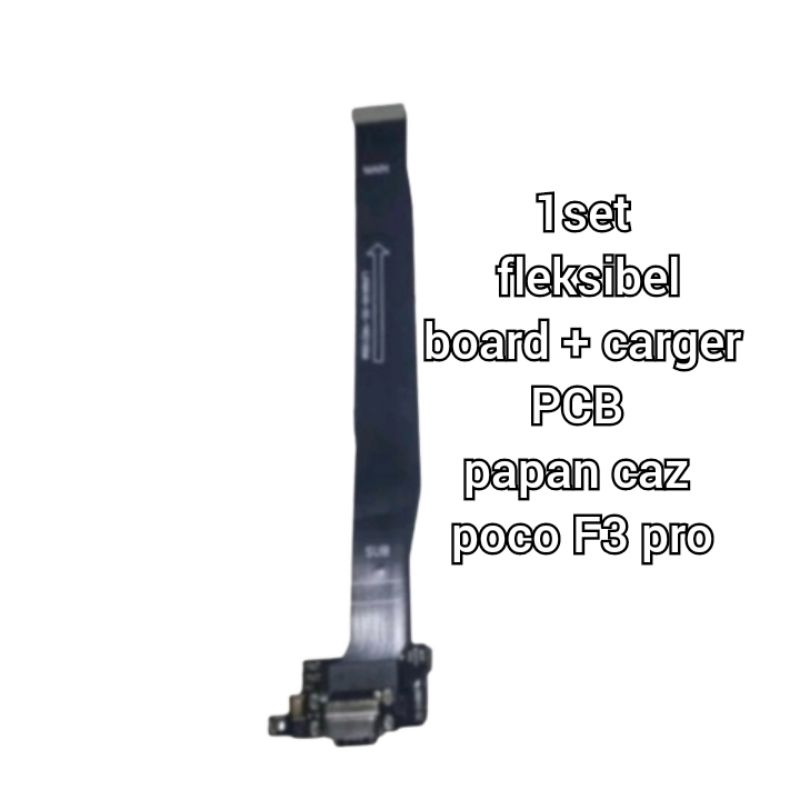 fleksibel 1set fleksibel board carger PCB conektor papan caz poco f3 pro fleksibel board + carger pc