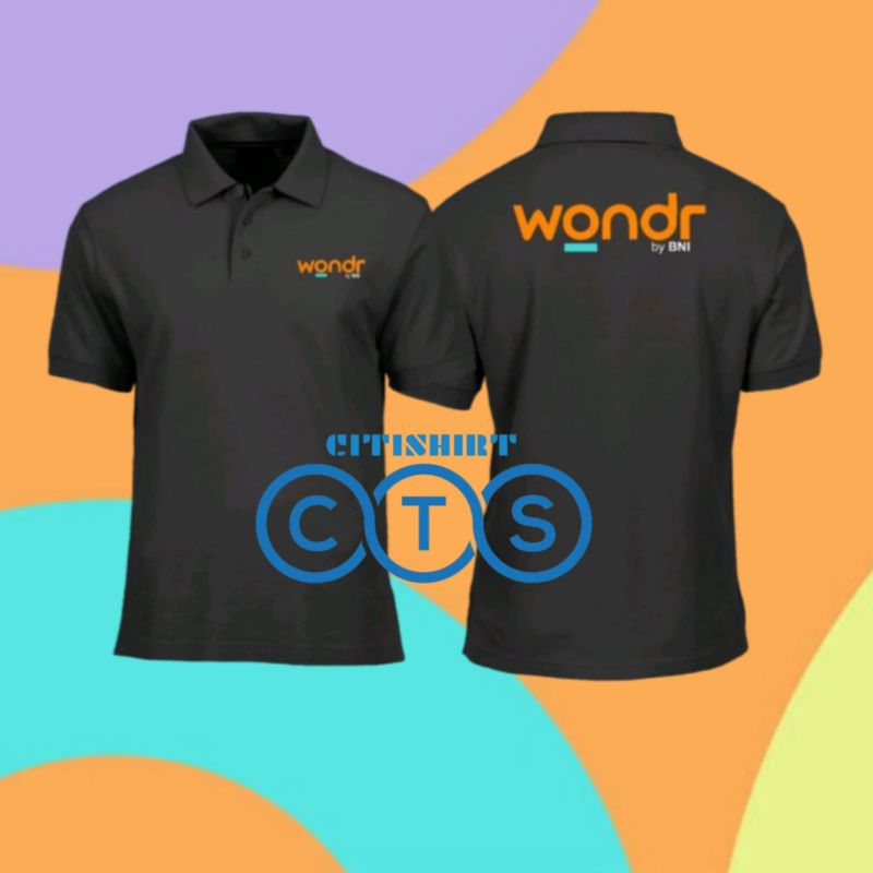 BAJU POLOSHIRT WONDR BY BNI SERAGAM JUMAT WONDER STAFF KARYAWAN BANK NEGARA INDONESIA BUMN