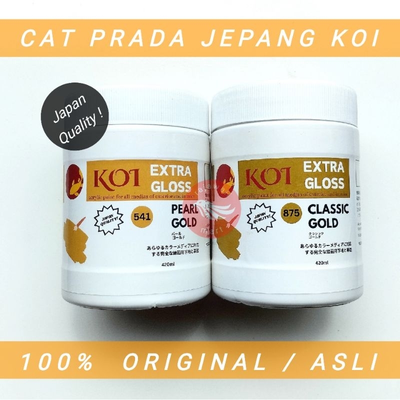 

CAT PRADA EMAS / PRADE JEPANG / PRADA JAPAN KOI 420 ML ORIGINAL