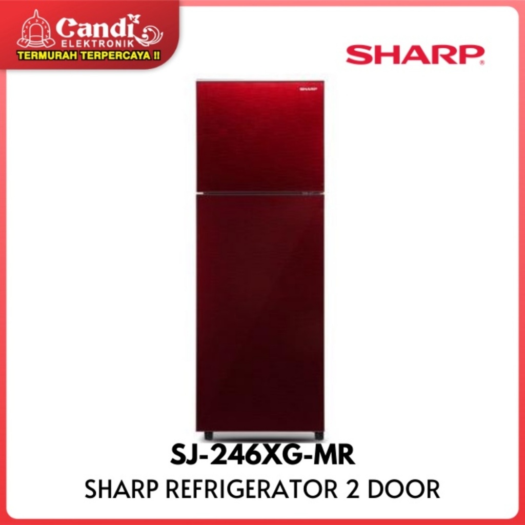 SHARP KULKAS 2 PINTU SJ-246XG-MR 205 LITER SJ-246XG