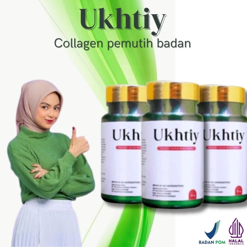 UKHTIY COLLAGEN DRINK - Ukhtiy Collagen Original Cerahkan Kulit Secara Alami