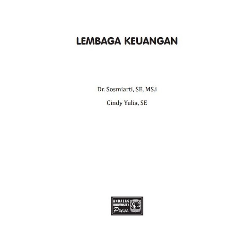 

LEMBAGA KEUANGAN