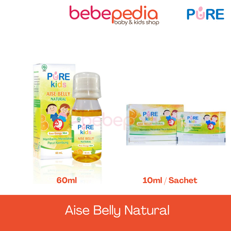 PURE KIDS PURE BABY AISE BELLY 10ML / 60ML OBAT KEMBUNG ANAK
