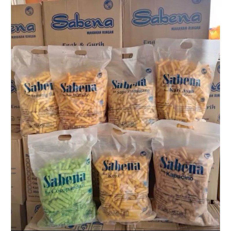 

SABENA STIK 360 GR SNACK CEMILAN ENAK MURAH 1DuS isi 5 rasa campur Makanan Camilan .