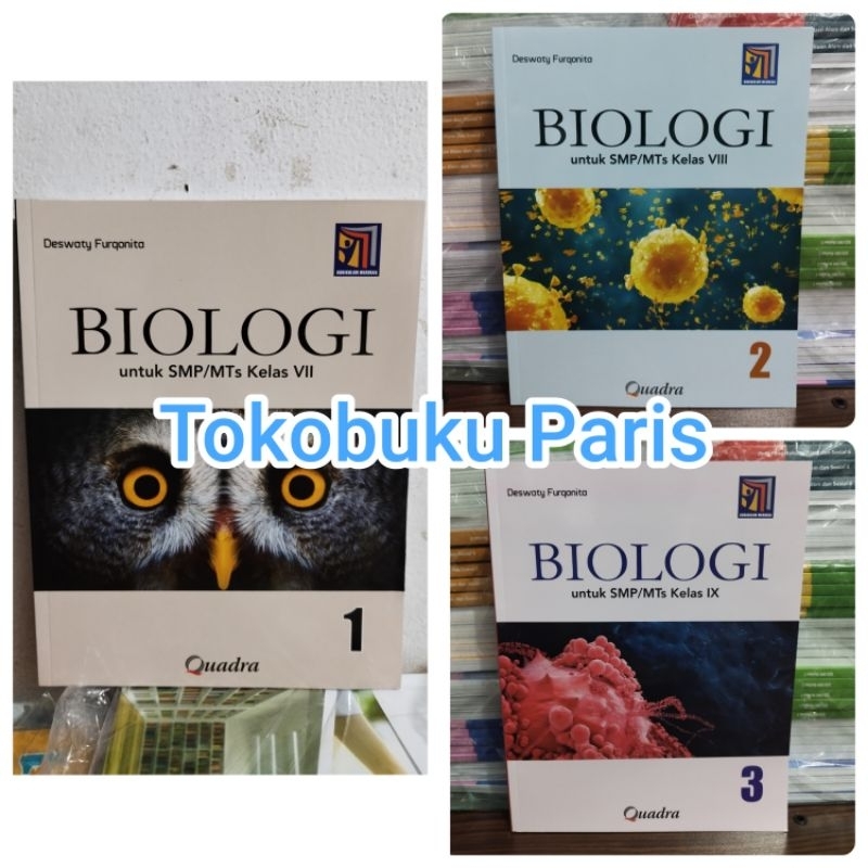 ORI Buku Pelajaran Biologi SMP MTS kelas 1 7 VII, 2 8 VIII, 3 9 IX Kurikulum Merdeka Quadra