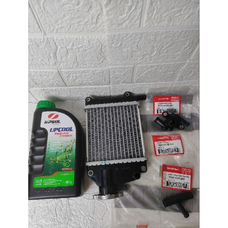 Paket Radiator(KVB)+Air Radiator+Termostat+Selang buat motor Vario Lama, Vario 110, Vario 110 Techno