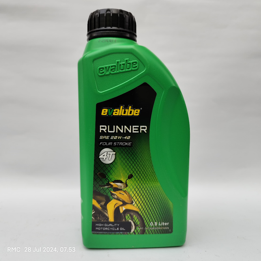 Oli Evalube Runner 4T 20W40 800 ML Oli Motor Original Evalube 4T 0.8L
