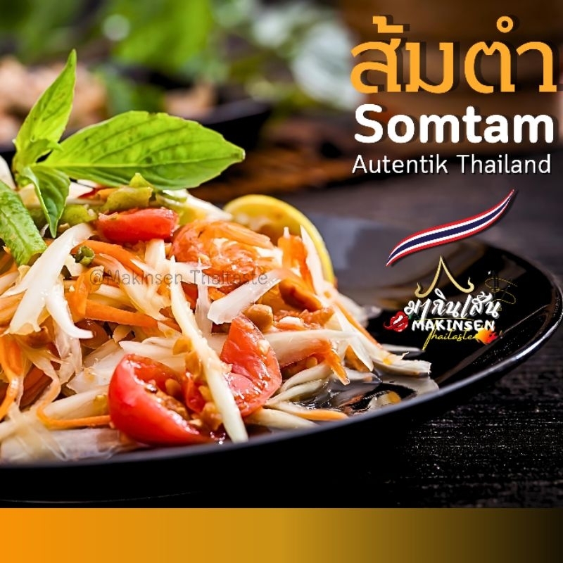 

(PO untuk hari Senin) HALAL ส้มตำไข่เค็ม SOMTAM TELUR ASIN AUTENTIK THAILAND