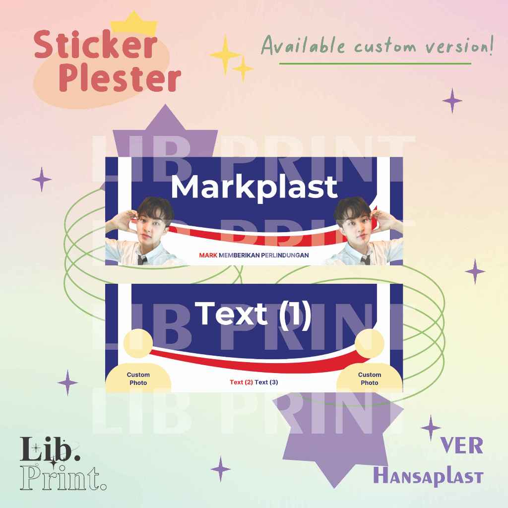 

STICKER PLESTER HANSAPLAST CUSTOM NCT EXO NCT DREAM NCT 127 WAYV BTS TXT ENHYPEN SEVENTEEN FREEBIES KONSER