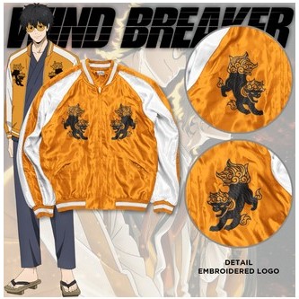 Jaket sukajan Shishitoren Choji Tomiyama Jo Togame Kota Sako Anime Wind Breaker
