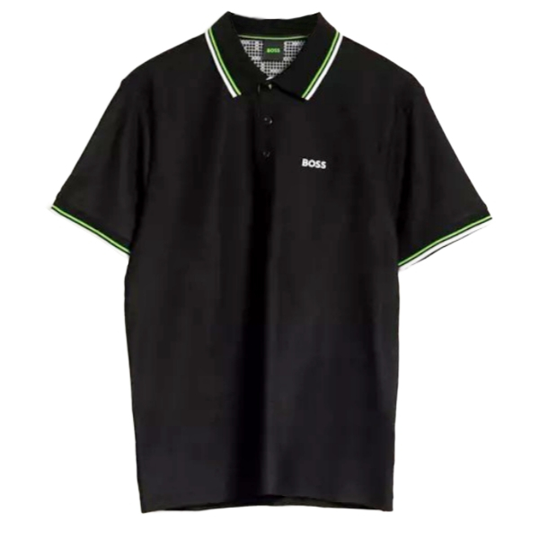 Hugo Boss Black Green White Polo / Kaos Kerah Pria Branded Original