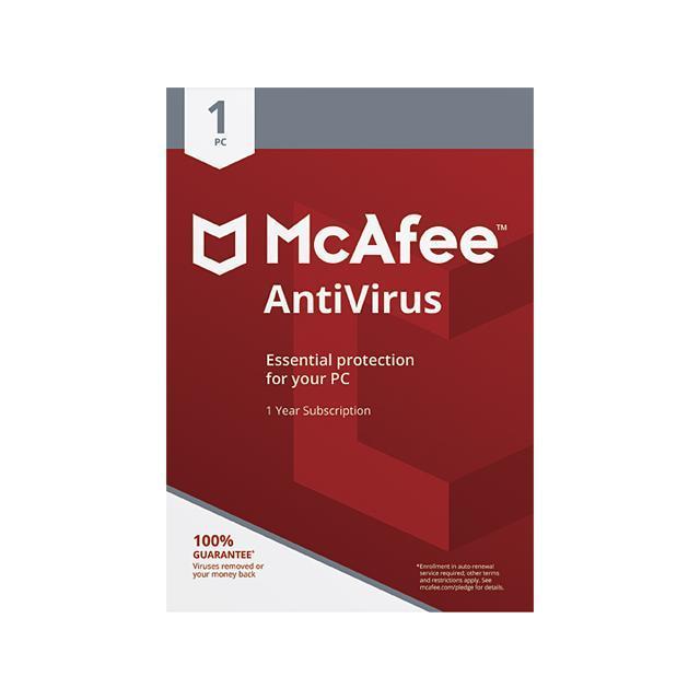 McAfee AntiVirus 1 Device 1 Tahun - Original Redeem Key