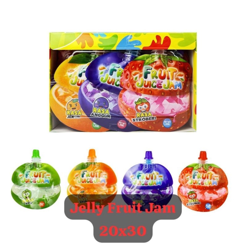 

Permen Cemilan Snack Jus Buah Selai Fruit Juice Jam isi 30 pcs