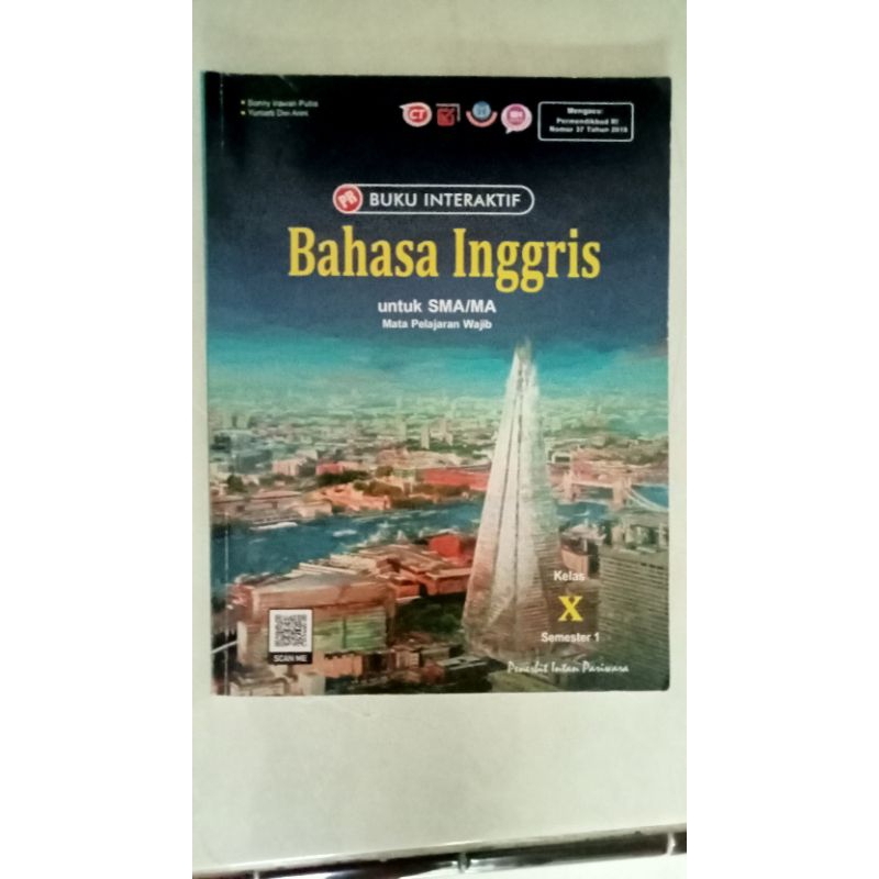 

preloved buku interaktif intan pariwara bahasa Inggris kelas 10 semester 1