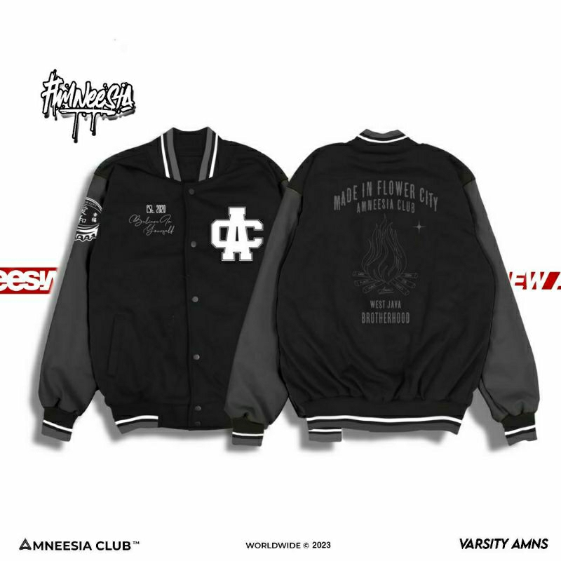 NEW | AMNEESIA ORIGINAL VARSITY High Quality Premium Distro Bandung Pria & Wanita