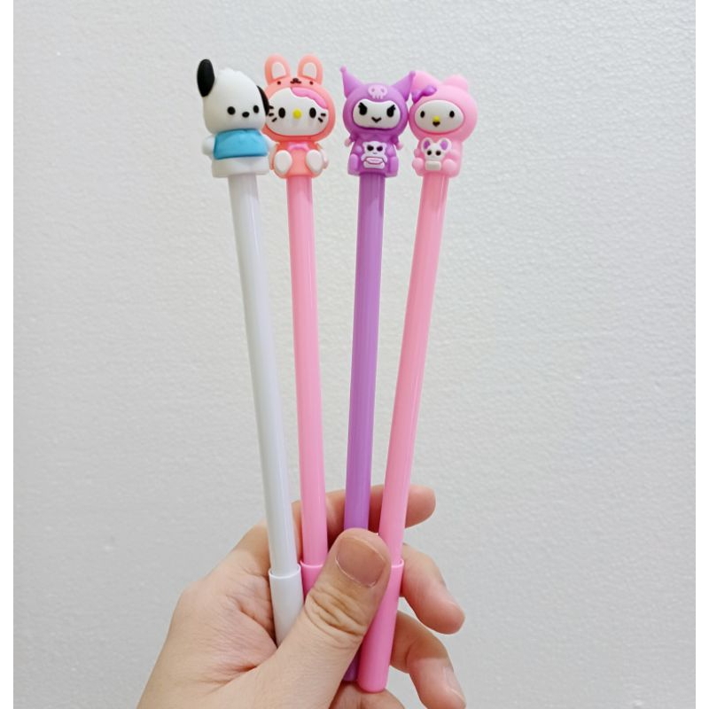 

Pulpen Pen Pena Bolpoin Boneka Sanrio My Melody Kuromi Hello Kitty Pochacco