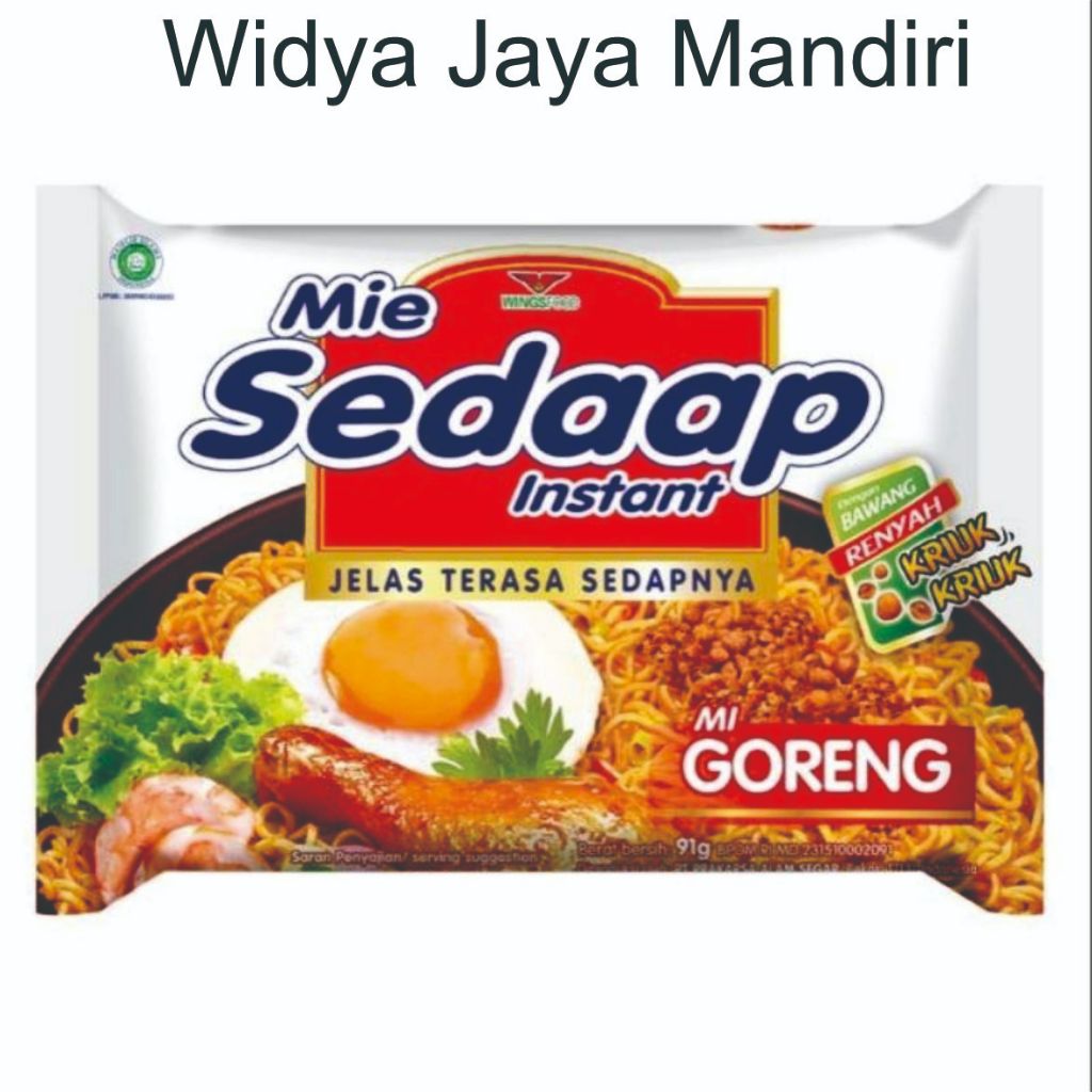 

Mie sedap goreng 90gr / SEDAP MIE INSTAN GORENG 80GR