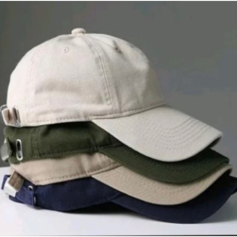 Topi Baseball Premium Polos Remaja Dewasa Pria/Wanita Bisa COD