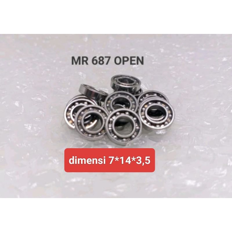 Bearing miniature MR 687 open 7*14*3,5