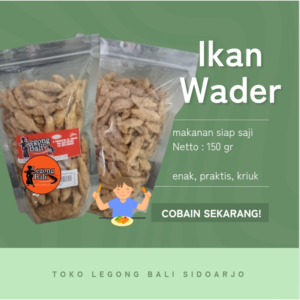 

Legong Bali Ikan Wader Matang Goreng Krispy Crispy Kriuk Siap Saji 150 gr