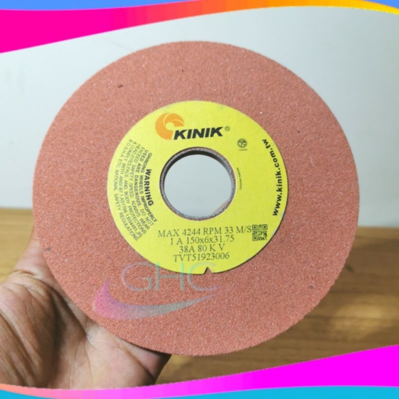 Batu Gerinda Kinik 150x6x31.75 Grit 80 100 Batu Gerinda Duduk 6 inch