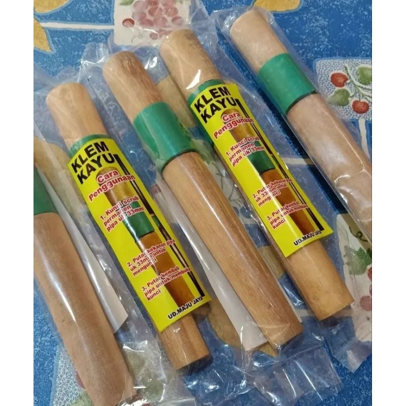 Klem putar kayu pipa egrek paket 5 pcs