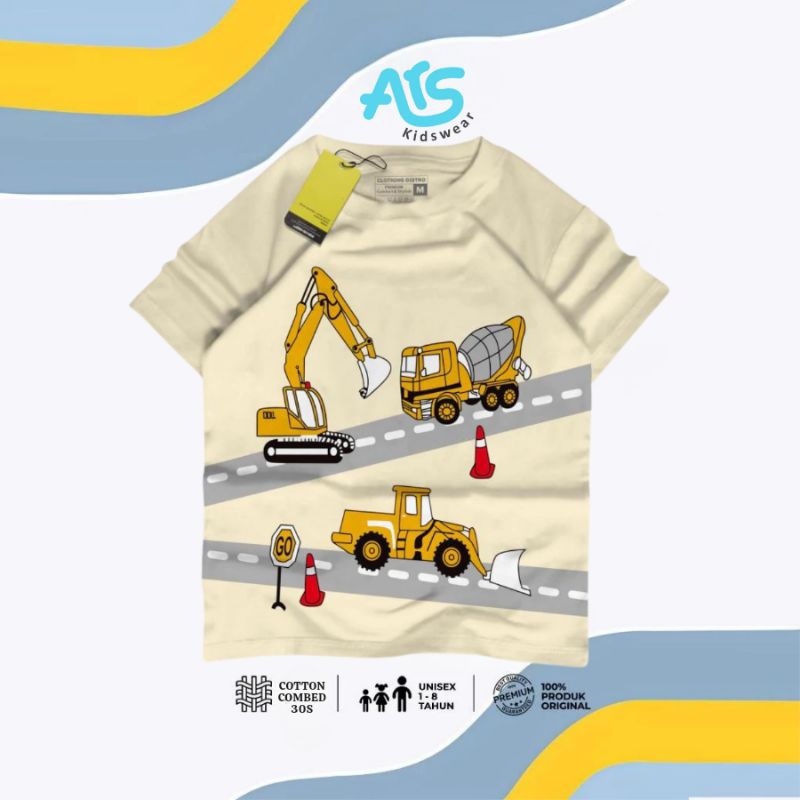 ARS KIDSWEAR Baju anak laki laki EXCAVATOR